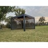 PÉRGOLA BIOCLIMÁTICA ALUMINIO ANTRACITA 3X3