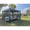 PÉRGOLA BIOCLIMÁTICA ALUMINIO ANTRACITA 3X3