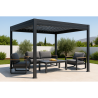 PÉRGOLA BIOCLIMÁTICA ANTRACITA ALUMINIO 3X4