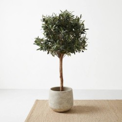 OLIVO ARTIFICIAL 90CM CON TRONCO NATURAL