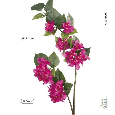 RAMA BOUGAINVILLEA. 81 CM. CEREZA.