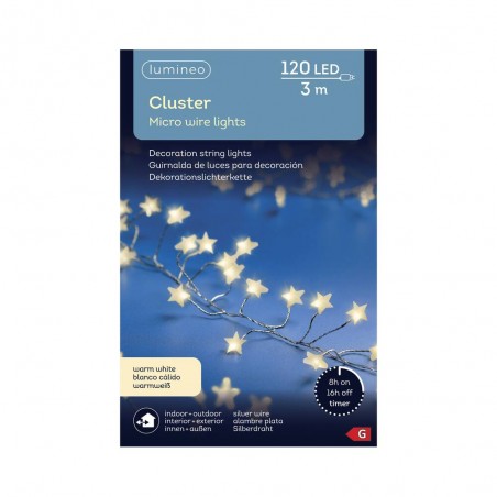 GUIRNALDA 120 MICROLED ESTRELLAS