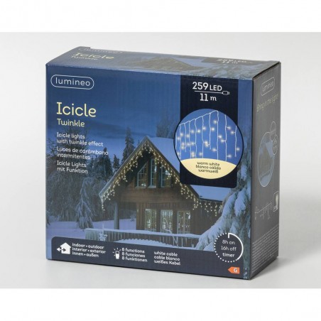 CORTINA ICICLE TWINKLE 259LED
