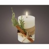 VELA LED CON DECORACIÓN 13X7.5CM