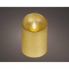 VELA LED EFECTO LLAMA 10.5X7.5CM COLOR ORO