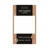 VELA LED EFECTO LLAMA 10.5X7.5CM COLOR ORO