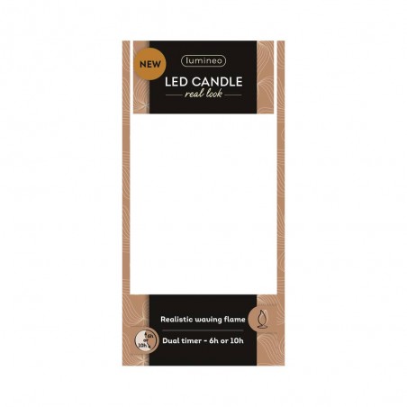 VELA LED EFECTO LLAMA 13.5X7.5CM COLOR BURDEOS