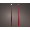 VELA LED EFECTO LLAMA 42.5X2.2CM COLOR ROJO