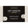 VELA LED EFECTO LLAMA 42.5X2.2CM COLOR DORADO