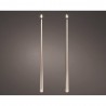 VELA LED EFECTO LLAMA 42.5X2.2CM COLOR GRIS