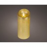VELA LED EFECTO LLAMA 17X7.5CM COLOR ORO