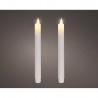 VELA LED EFECTO LLAMA  24X2.2CMCOLOR BLANCO