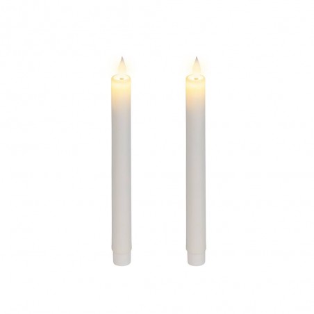 VELA LED EFECTO LLAMA  24X2.2CMCOLOR BLANCO