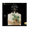 VELA LED CON DECORACIÓN 15X15CM