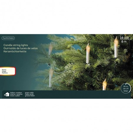 GUIRNALDA VELAS LED OUTDOOR 600CM-16L