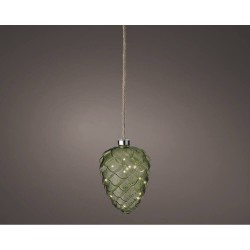 PIÑA MIRCO LED CRISTAL-VERDE D16CM-15L