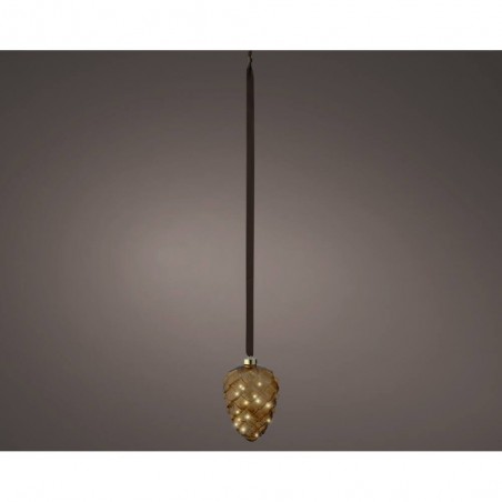 PIÑA MIRCO LED CRISTAL-MARRON D16CM-15L