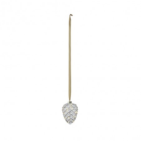 PIÑA MIRCO LED CRISTAL-ORO D16CM-15L