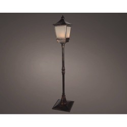 FAROLA NEGRA ANTIQUE OUTDOOR L37.50-W37.50-H185C