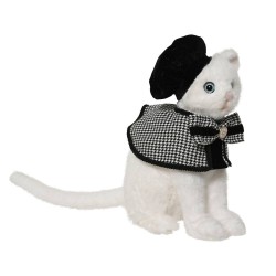 FIGURA GATO SOMBRERO L24.00-W18.00-H33.00CM