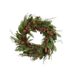 CORONA PIÑAS CASCABELES D60CM