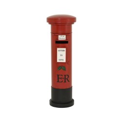 BUZON DE PIE ROJO L38.74-W38.74-H122.56CM