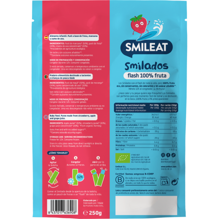 SMILADO FRESA-MANZANA ECO 250GR SMILEAT