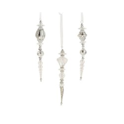 ORNAMENTO ACRILICO PLATA L16-W2.80-H2.80CM
