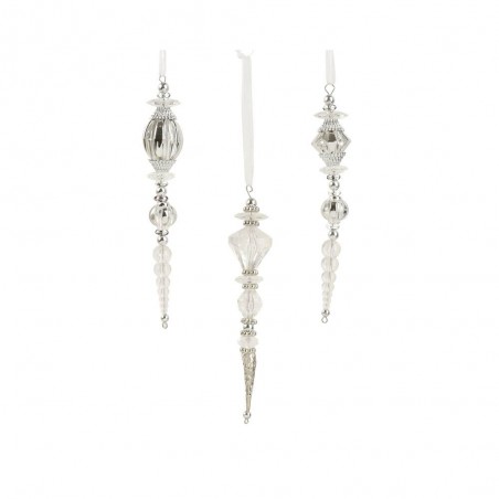 ORNAMENTO ACRÍLICO PLATA L16-W2.80-H2.80CM