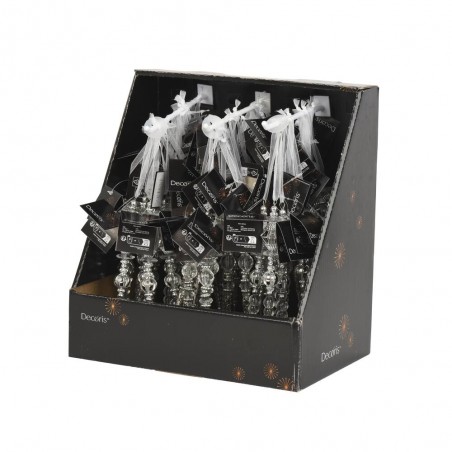 ORNAMENTO ACRÍLICO PLATA L16-W2.80-H2.80CM