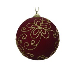 BOLA VELVET FLOR D10CM