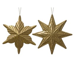 ESTRELLA METALICA ORO L25-W1.50-H25CM