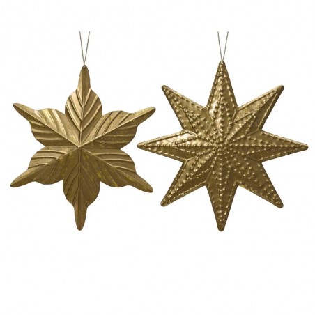 ESTRELLA METALICA ORO L25-W1.50-H25CM