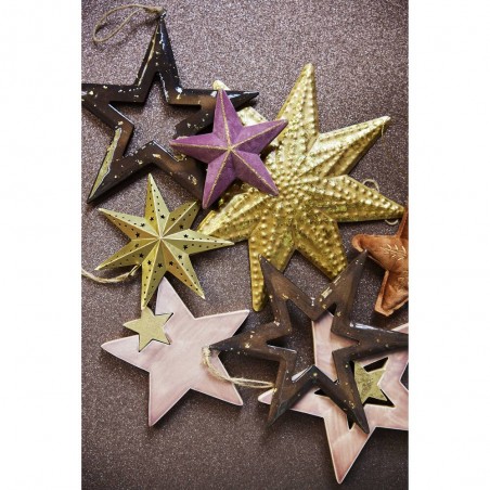 ESTRELLA METALICA ORO L25-W1.50-H25CM