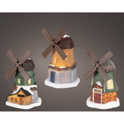 MOLINOS DE VIENTO LUMINEO L9.50-W10-H17.50CM