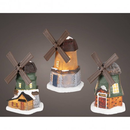 MOLINOS DE VIENTO LUMINEO L9.50-W10-H17.50CM