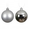 SET X 6 IRROMPIBLE PLATA MATE-BRILLANTE D8CM