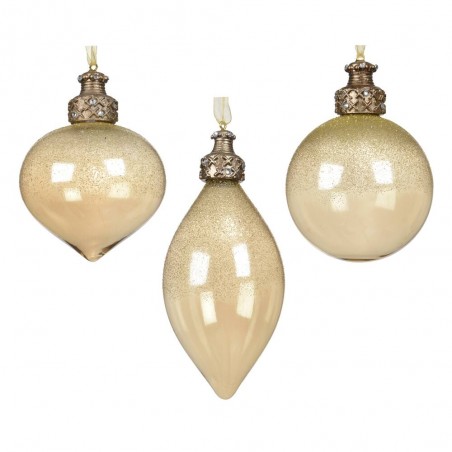 ORNAMENTO CRISTAL IRIS 3 SURTIDOS D8CM