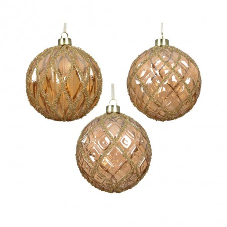BOLA CRISTAL BRANDY GLITER D8CM
