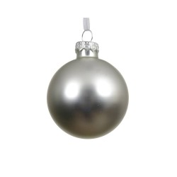 BOLA CRISTAL PLATA BRILLO D15CM