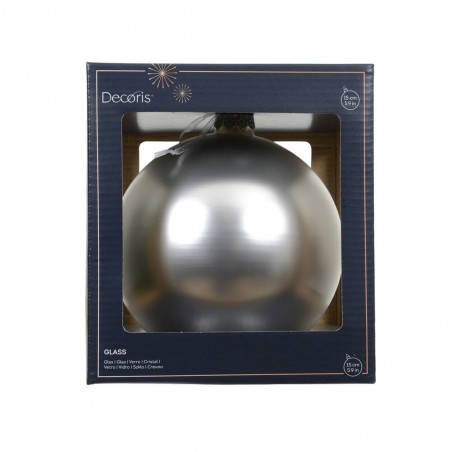 BOLA CRISTAL PLATA BRILLO D15CM