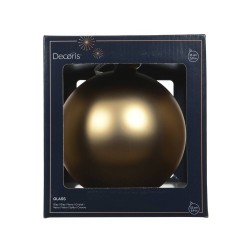 BOLA CRISTAL CARAMELO MATE D15CM