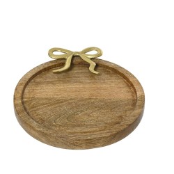 PLATO DE MADERA DE ACACIA 30CM
