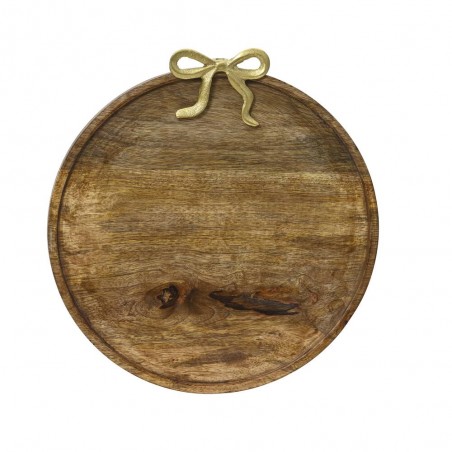 PLATO DE MADERA DE ACACIA 30CM