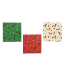 SERVILLETAS PAPEL PERROS XMAS