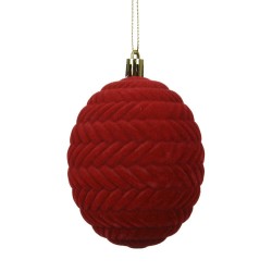 BOLA IRROMPIBLE VELVET ROJO D10CM