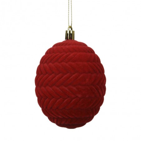 BOLA IRROMPIBLE VELVET ROJO D10CM