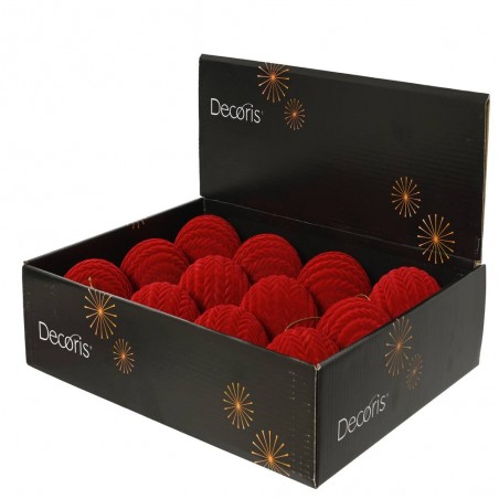 BOLA IRROMPIBLE VELVET ROJO D10CM