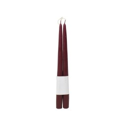 SET X 2 VELAS BURDEOS
