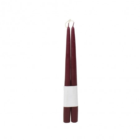 SET X 2 VELAS BURDEOS
